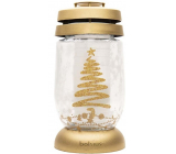 Bolsius Glass lamp Golden with tree 23 cm 120 g
