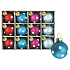 Glass flasks coloured with dot 3 cm 12 pieces