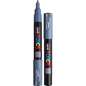 Posca Universal acrylic marker 0,7 - 1 mm Slate grey PC-1M