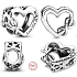 Charm Sterling silver 925 Heart and infinity Love You Mum, bead on bracelet family