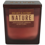 Heart & Home Nature Amber wood and vetiver scented candle large glass, burning time up to 40 hours 210 g