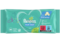 Pampers Fresh Clean Moisturised Cleansing Wipes for Children 80 pcs