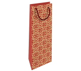 Nekupto Gift bag for bottle 15 x 40 cm Red folklore