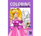 Ditipo Princesses colouring book for children 16 pages A4 21 x 29,7 cm