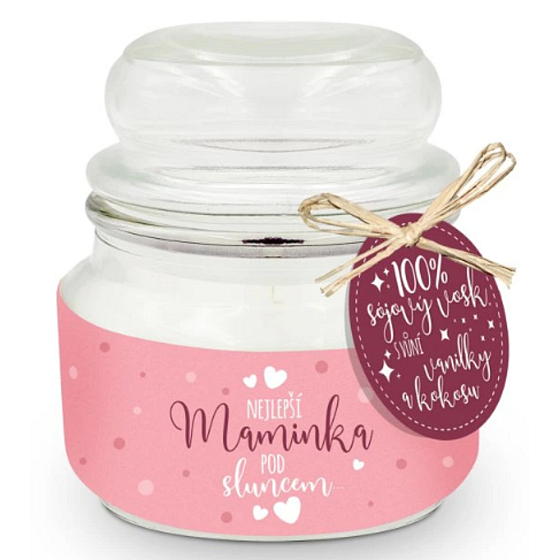 Nekupto Best Mom Under the Sun Gift Scented Candle in Glass 10 x 9.5 cm