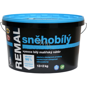 REMAL Snow White high white wall paint, 13+2 kg