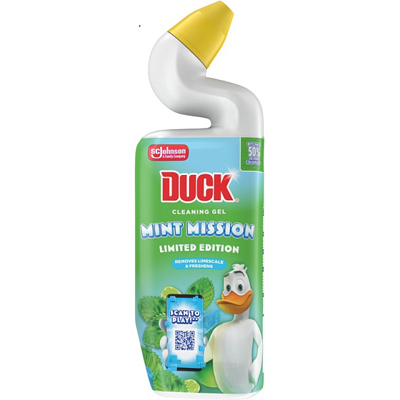 Duck Mint Mission Toilet Gel, 750 ml
