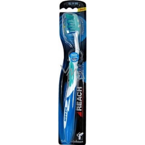 Listerine Reach One Ultimate Clean combines soft, medium and hard bristles with a 1 piece toothbrush