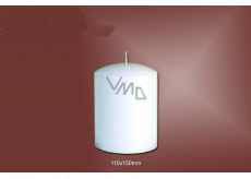 Lima Gastro smooth white pillar candle 110 x 150 mm 1 piece