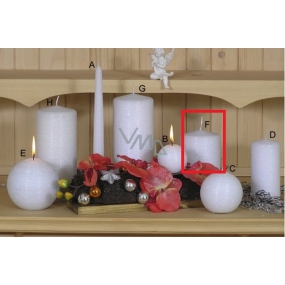 Lima Alfa candle white cylinder 80 x 100 mm 1 piece