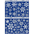 Window foil without glue white flakes 42 x 30 cm