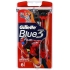 Gillette Blue 3 Special Edition razors red 3 blades for men 6 pieces