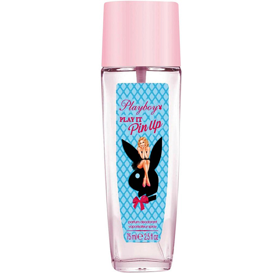 Playboy Play It Pin Up Collection perfumed deodorant glass for women 75 ml
