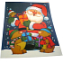 Window foil without glue colored Santa and bears 43 x 30 cm