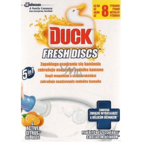Duck Fresh Discs Active Citrus WC gel for hygienic cleanliness and freshness of the toilet 36 ml
