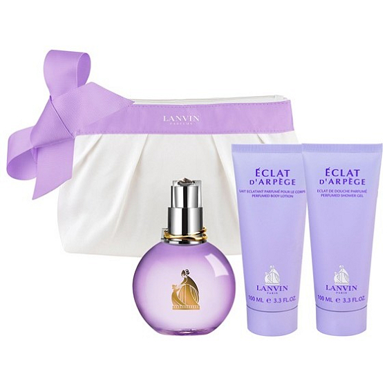 Lanvin Eclat D'Arpege perfumed water 100 ml + body lotion 100 ml + shower gel 100 ml + bag, gift set