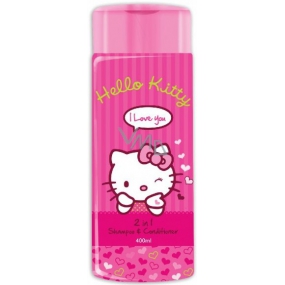 Hello Kitty Scent of raspberry 2in1 shampoo with conditioner for children 400 ml