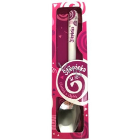 Nekupto Twister Spoon with the name Štěpánka pink 16 cm