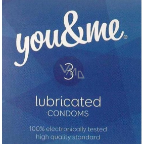 You & Me Lubricated transparent lubricated condom 3 pieces