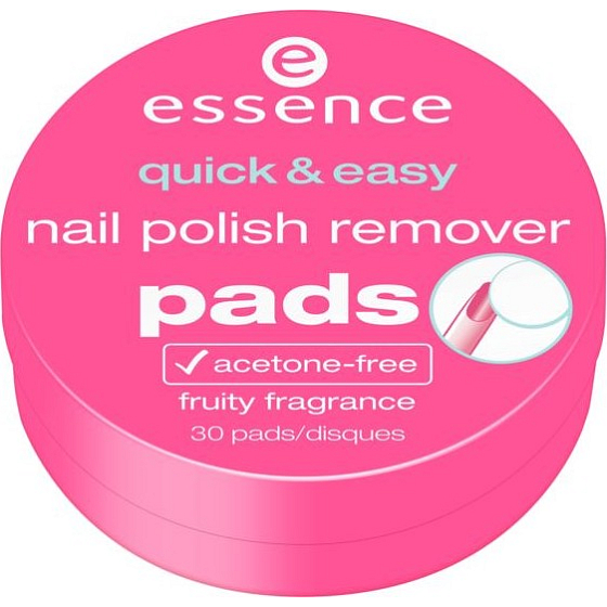 Essence Quick & Easy Nail Polish Remover Pads nail polish tampons 30 pieces