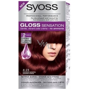 Syoss Gloss Sensation Gentle hair color without ammonia 4-23 Red sangria 115 ml
