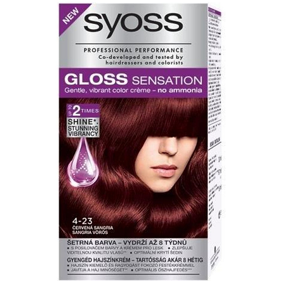 Syoss Gloss Sensation Gentle hair color without ammonia 4-23 Red sangria 115 ml