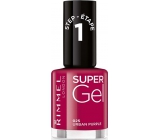 Rimmel London Super Gel nail polish 025 Urban Purple 12 ml