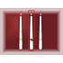 Lima Wedding Candles Red hearts candle white cone 22 x 250 mm