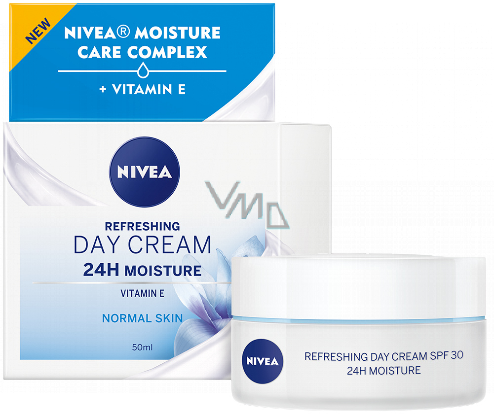 Nivea 24h Moisture emollient refreshing day cream for normal to combination skin 50 ml VMD