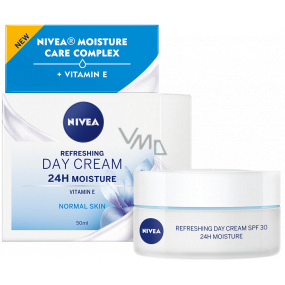 Nivea 24h Moisture emollient refreshing day cream for normal to combination skin 50 ml