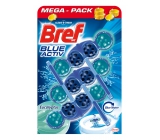 Bref Blue Aktiv Eucalyptus WC block for hygienic cleanliness and freshness of your toilet, color water to blue shade 3 x 50 g