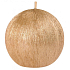 Pearl clasped candle golden ball 70 mm