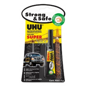 Uhu Alleskleber Super Strong & Safe universal adhesive for quick repairs 3 g