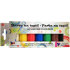 Kreativ Color Colors for textiles - light material, pearl set of 7 colors 20 g + 2 stencils 6.5 x 2 cm