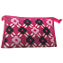 Etue Square pink with black and pink flowers 21 x 14 x 6 cm 70190