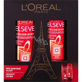 Loreal Paris Elseve Color Vive shampoo 250 ml + balm 200 ml, cosmetic set 2017