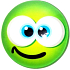 Nekupto Magnet Emoji Smiley wheel green 4 cm