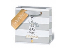 BSB Luxury Christmas gift paper bag 14,5 x 15 x 6 cm VDT 428 - CD
