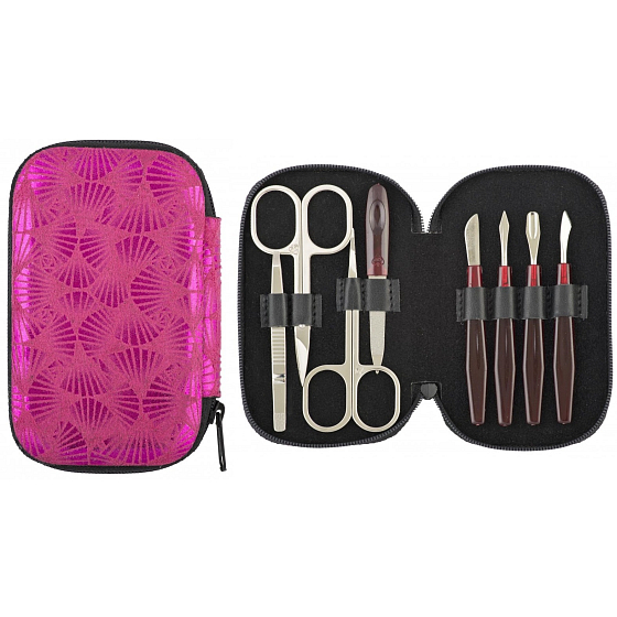 Dup Manicure Pink Leatherette 8-piece pattern 230402-344