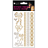 Tattoo decals gold and silver 15 x 9 cm 1148