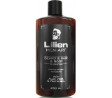 Lilien Men-Art Beard & Hair & Body Shampoo Black shampoo for beard, hair and body with Aloe Vera and Panthenol 250 ml