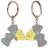 Me To You Metal keychain two-piece Diamonds 3.5 cm x 8 cm