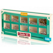 Albi Cerebellum Set of 10 metal puzzles Green mix 5 levels of difficulty recommended age 6+