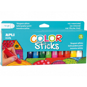 Apli Color Sticks tempera colours dry mix 12 x 10 g, set