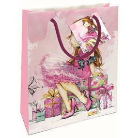 Nekupto Gift paper bag 23 x 18 x 10 cm Princess with gifts