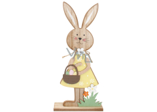 Rabbit in yellow dress on the stand 31 cm