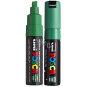 Posca Universal acrylic marker with wide, cut tip 8 mm Green PC-8K