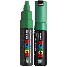 Posca Universal acrylic marker with wide, cut tip 8 mm Green PC-8K