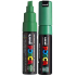 Posca Universal acrylic marker with wide, cut tip 8 mm Green PC-8K