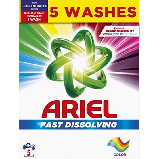 Ariel Fast Dissolving Color washing powder for coloured laundry 5 doses 275 g